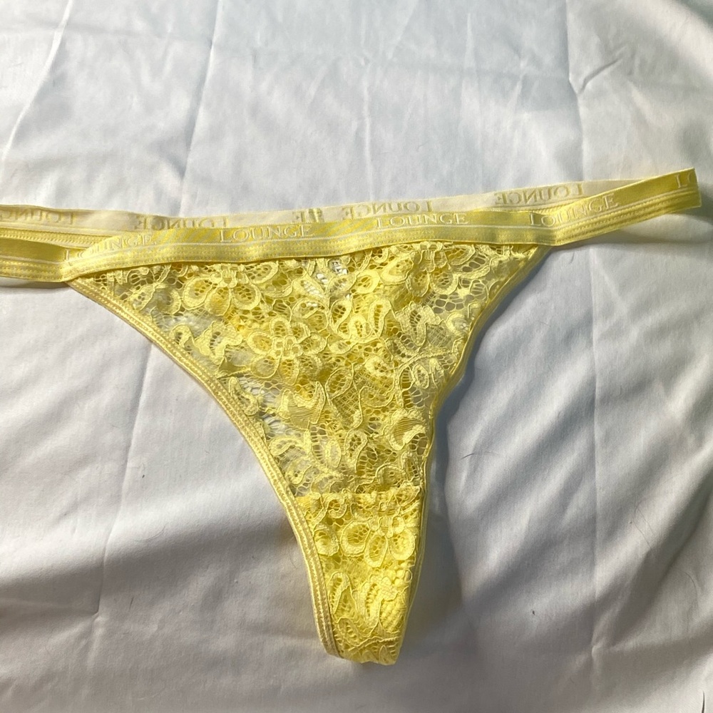 Playful yellow lounge thong